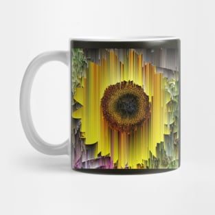 Glitched Sunflower Mug